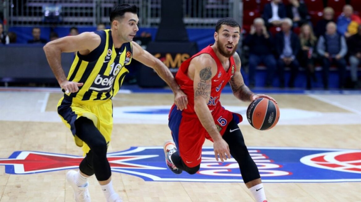 Euroleague, ΤΣΣΚΑ - Φενέρ 88-70: Την «διέλυσε» με... ραψωδία Τζέιμς-Στρέλνιεκς