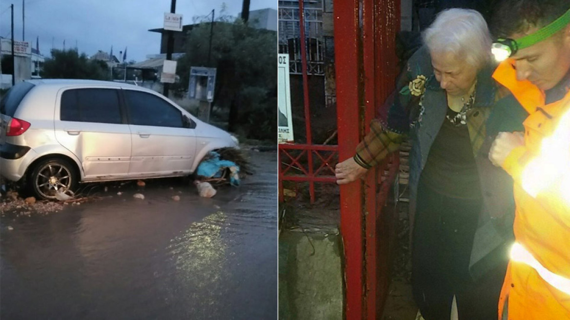 Κακοκαιρία Γηρυόνης: Κινδύνευσαν ζωές στην Κινέττα - Επιχειρήσεις απεγκλωβισμού από την Πυροσβεστική