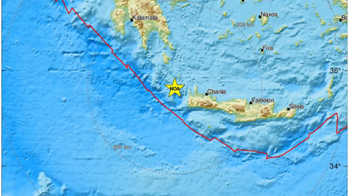 Σεισμός 6,1  Ρίχτερ βορειοδυτικά των Χανίων - Αισθητός στη μισή Ελλάδα