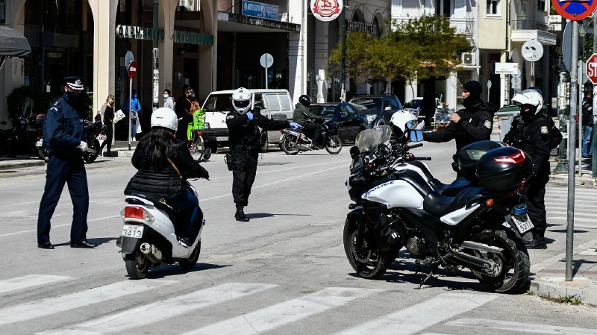 Απαγόρευση κυκλοφορίας: Σε 1.631 οι παραβάσεις και 8 οι συλλήψεις