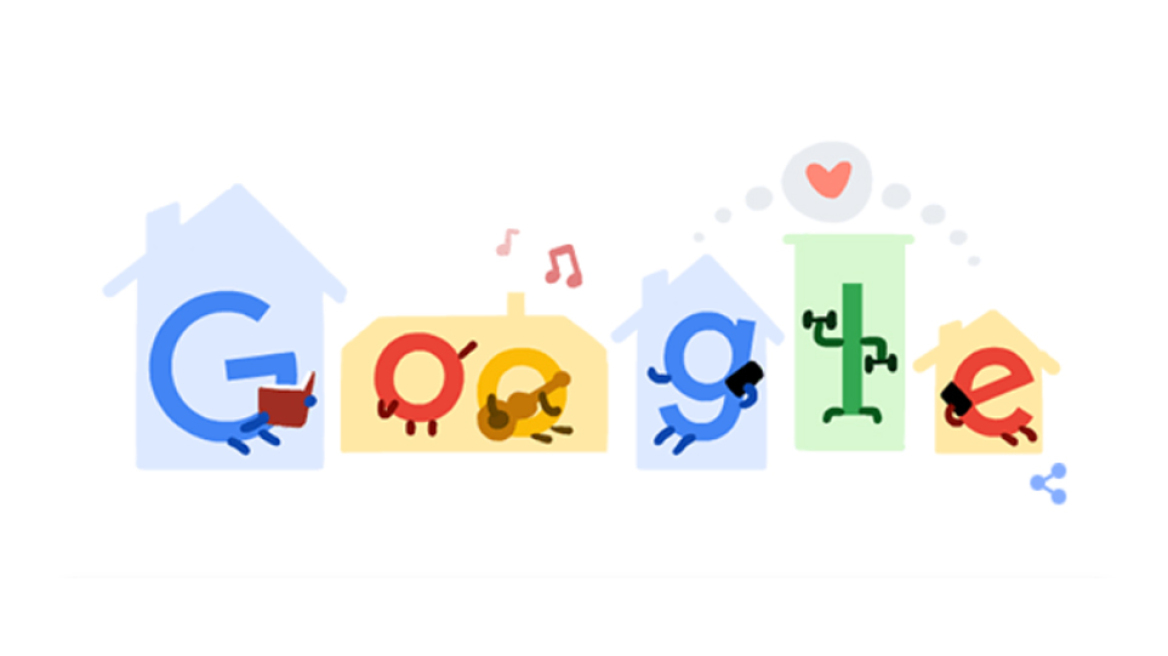 Κορωνοϊός - Google Doodle: Μείνετε σπίτι, σώστε ζωές, διώξτε τον κορωνοϊό 