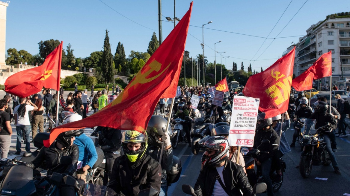 Mηχανοκίνητη πορεία της KNE για το περιβαλλοντικό νομοσχέδιο 