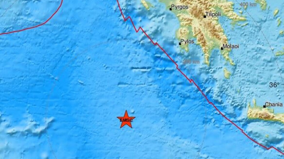 Σεισμός 5,9 Ρίχτερ νοτιοδυτικά της Πύλου - «Ευεργετικό» τον χαρακτηρίζουν οι σεισμολόγοι