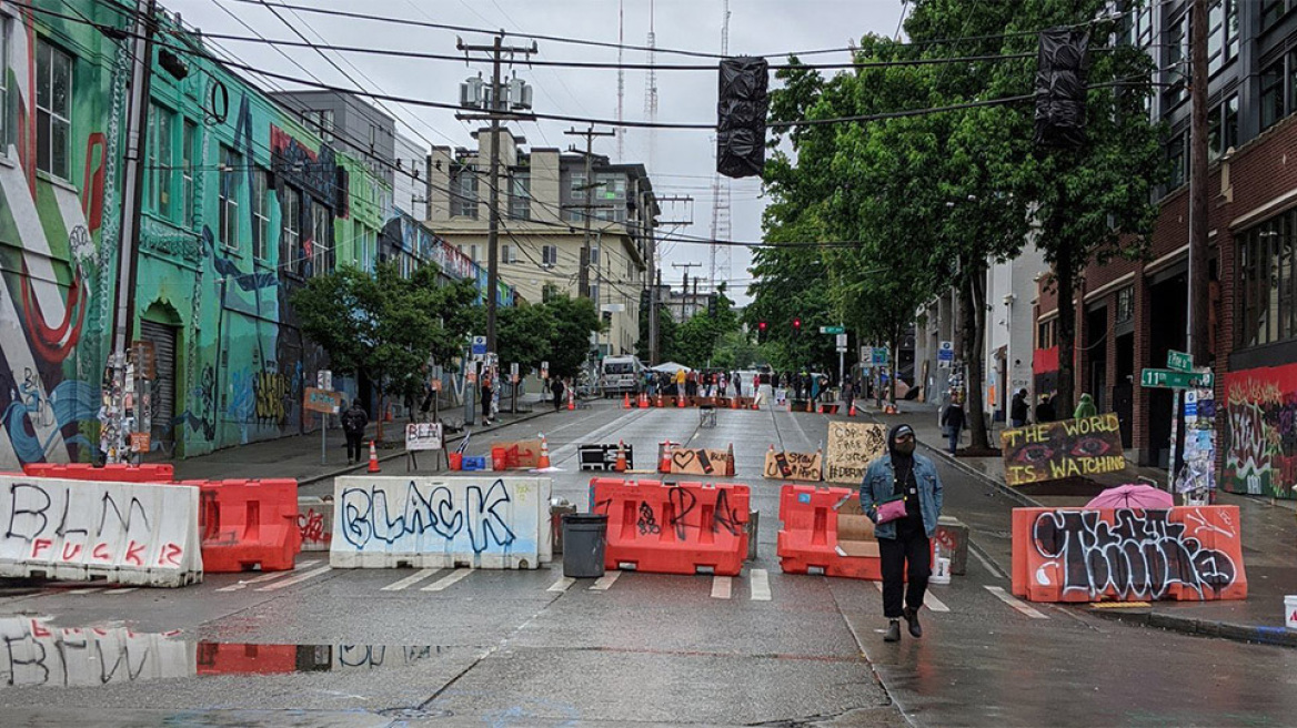 «Αυτόνομη ζώνη» έξι τετραγώνων στο Σιάτλ - Οργή Τραμπ για τους «άσχημους αναρχικούς»