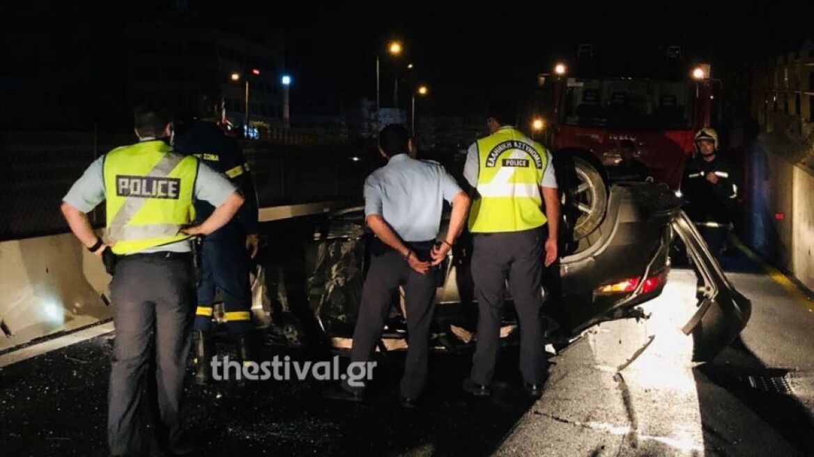 Θεσσαλονίκη: Σύγκρουση δύο αυτοκινήτων - Πέντε τραυματίες, ανάμεσά τους δύο παιδιά