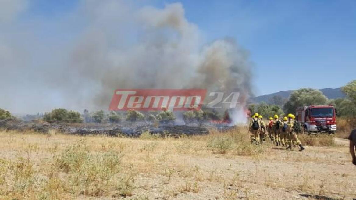 Υπό έλεγχο η φωτιά με τα διάσπαρτα μέτωπα στη δυτική Αχαΐα