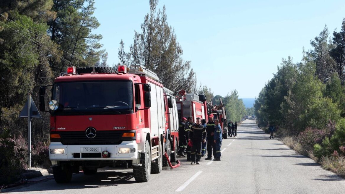 Πολύ υψηλός κίνδυνος πυρκαγιάς σε τέσσερις περιφέρειες σήμερα - Δείτε τον χάρτη