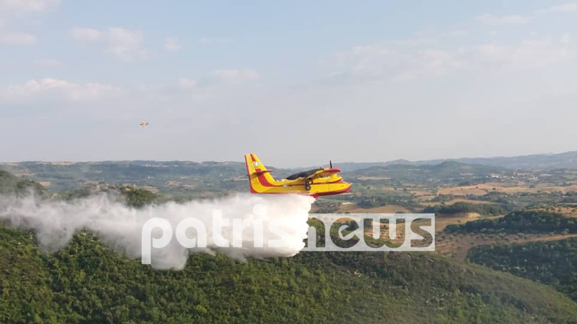 Φωτιά στην Ηλεία: Πυρκαγιά τώρα στα Ζαχαρέικα 