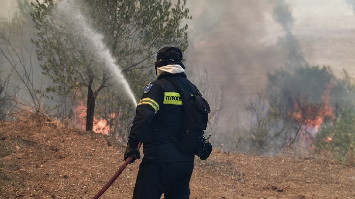 Φωτιά στην Ψίνθο της Ρόδου