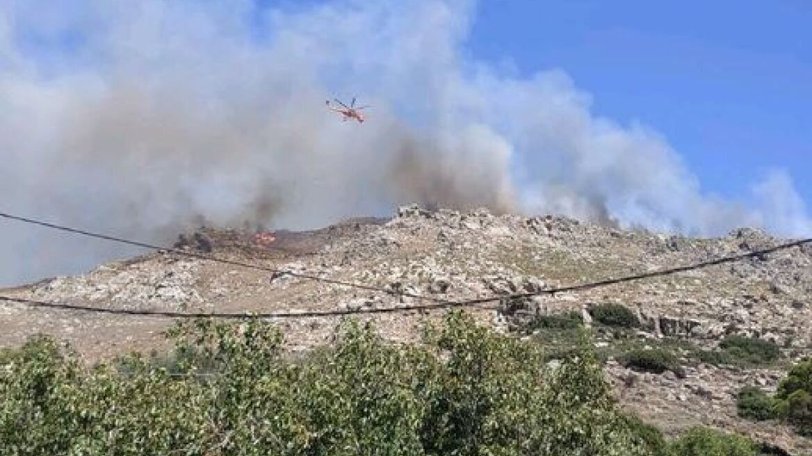 Φωτιά στα Χανιά: Σε ύφεση το πύρινο μέτωπο 