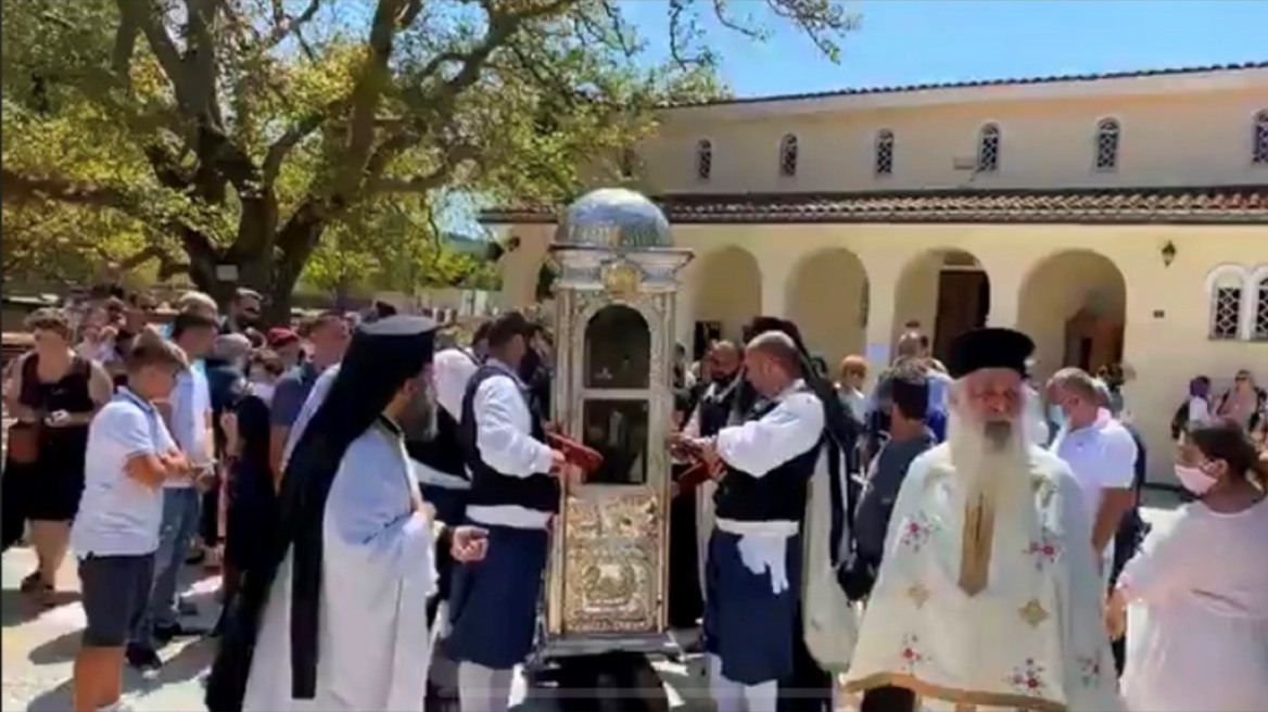 Δεκαπενταύγουστος - Κεφαλονιά: Πραγματοποιήθηκε αιφνιδιαστικά λιτανεία