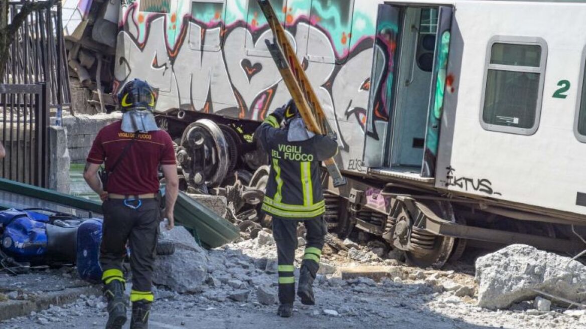 Ιταλία: Εκτροχιασμός τρένου, τρεις τραυματίες - Χωρίς οδηγό η αμαξοστοιχία για επτά χιλιόμετρα 