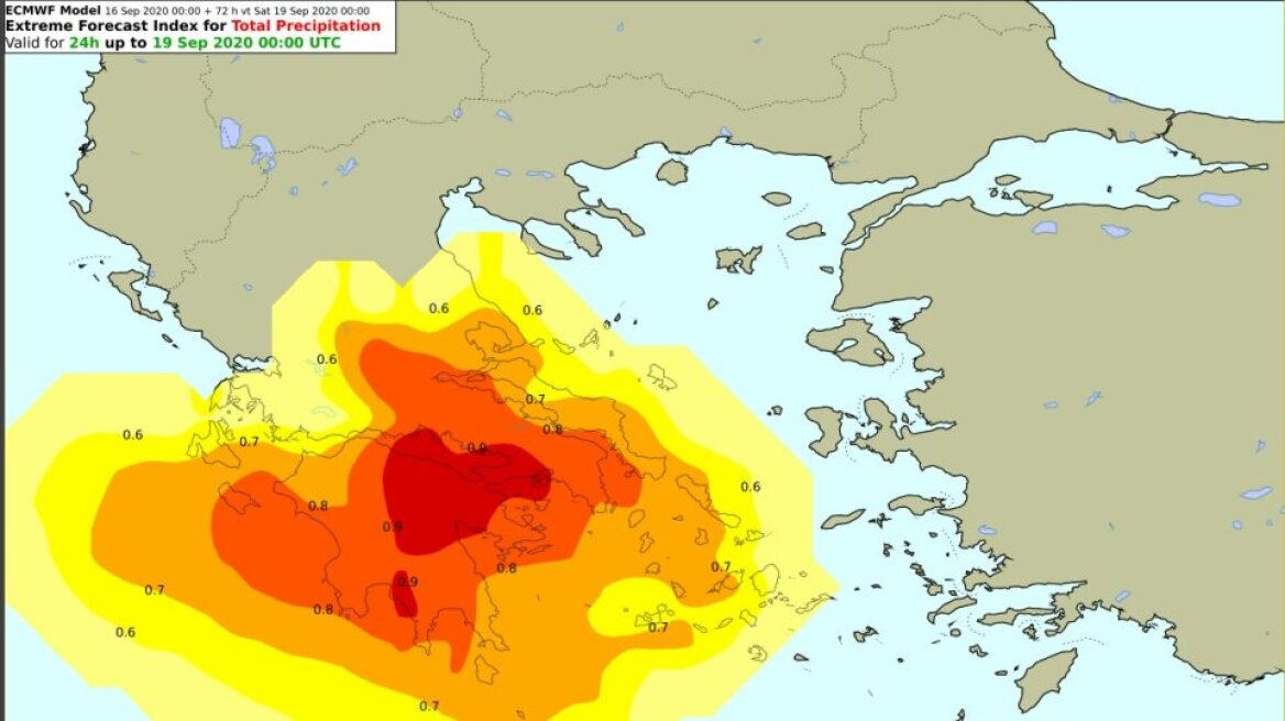 Κακοκαιρία Ιανός - Λαγουβάρδος (ΘΕΜΑ 104,6): Τα μοντέλα μας δείχνουν και έως 200 τόνους βροχής ανά στρέμμα