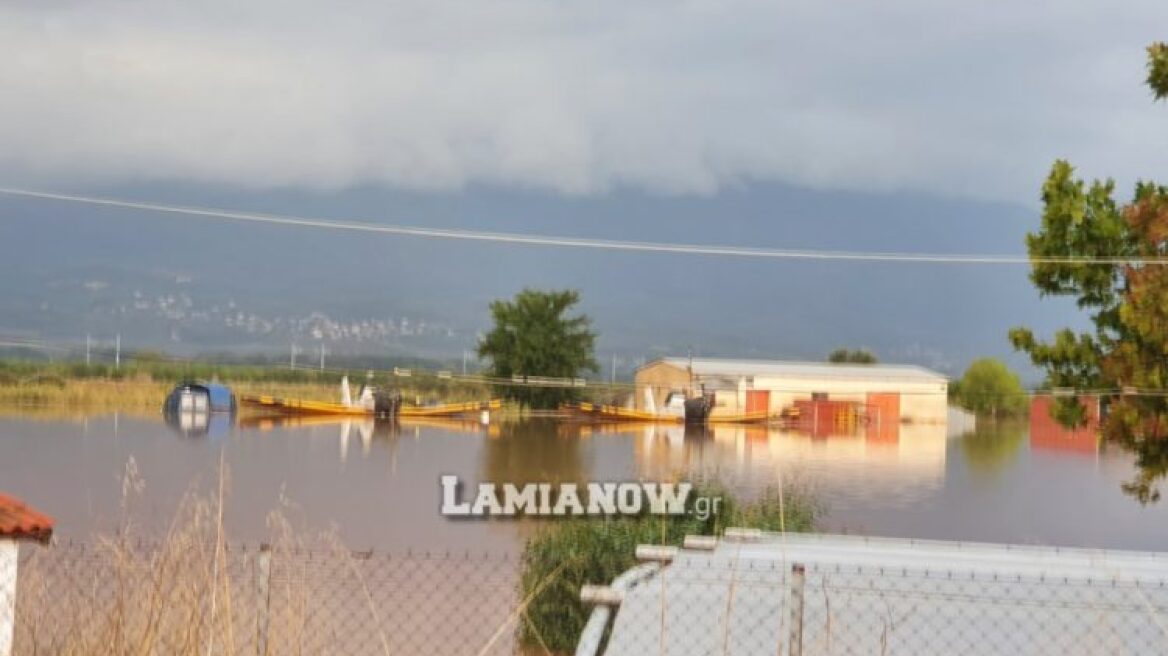 Κακοκαιρία «Ιανός»: «Πνίγηκε» η Λαμία, πλημμύρισε το αεροδρόμιο, διεκόπη η κυκλοφορία σε πολλούς δρόμους 