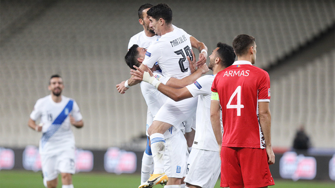 Nations League, Ελλάδα-Μολδαβία 2-0: Εύκολο τρίποντο με καλή εμφάνιση - Δείτε τα γκολ