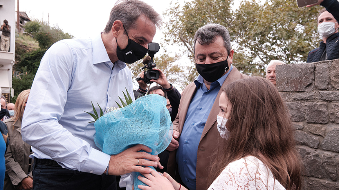 Στη Σαμοθράκη ο Κυριάκος Μητσοτάκης:  Πρώτο μέλημά μας η φροντίδα της ακριτικής Ελλάδας