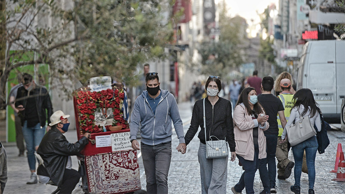 Μέτρα για τον κορωνοϊό: Αυτοψία στο κέντρο της Αθήνας - Σε πλήρη εφαρμογή οι «μάσκες παντού»