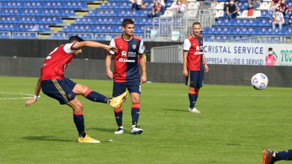 Serie A, Κάλιαρι – Κροτόνε 4-2: Με γκολάρα Λυκογιάννη και ... φόρα από το Τορίνο - Δείτε τα γκολ 