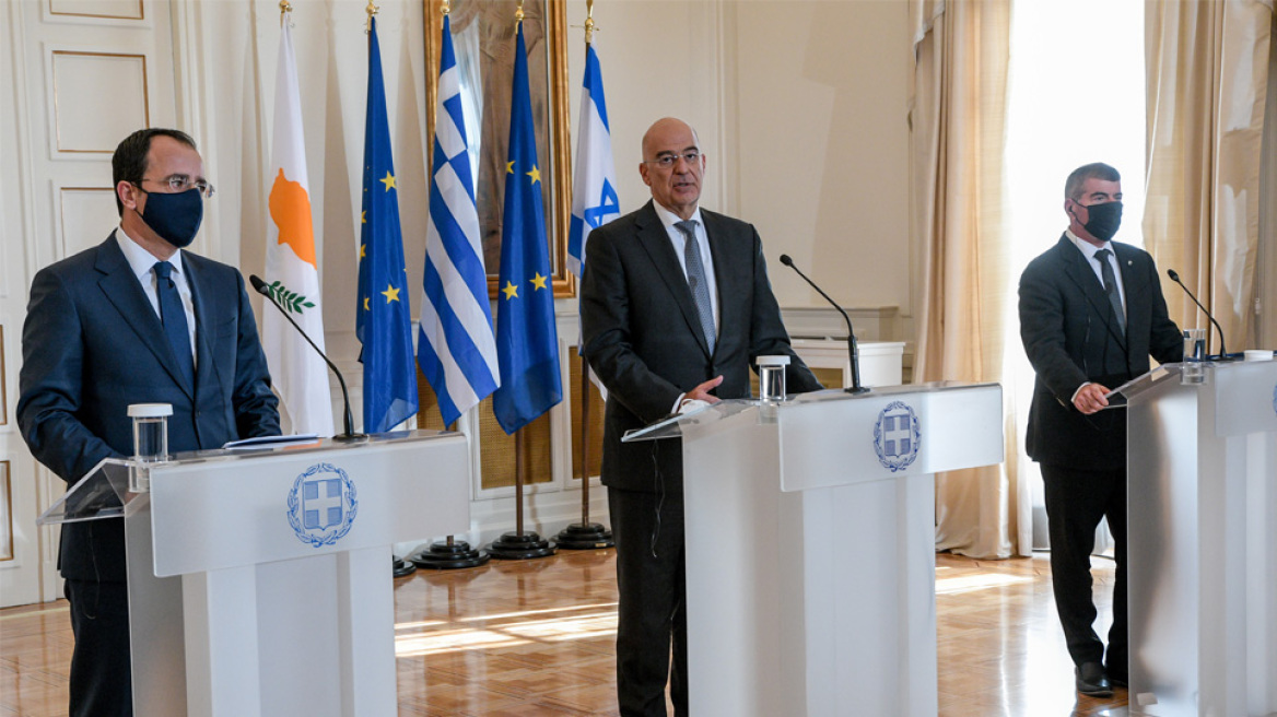 Τριμερής Ελλάδας, Κύπρου, Ισραήλ - Δένδιας: Έτοιμοι να δώσουμε κοινές απαντήσεις στις προκλήσεις