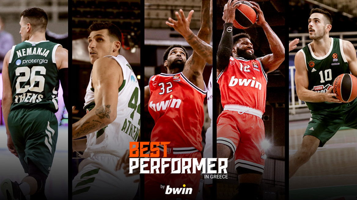 Οι “Best Performer in Greece by bwin” που ξεχώρισαν στην EuroLeague τον Οκτώβριο! 