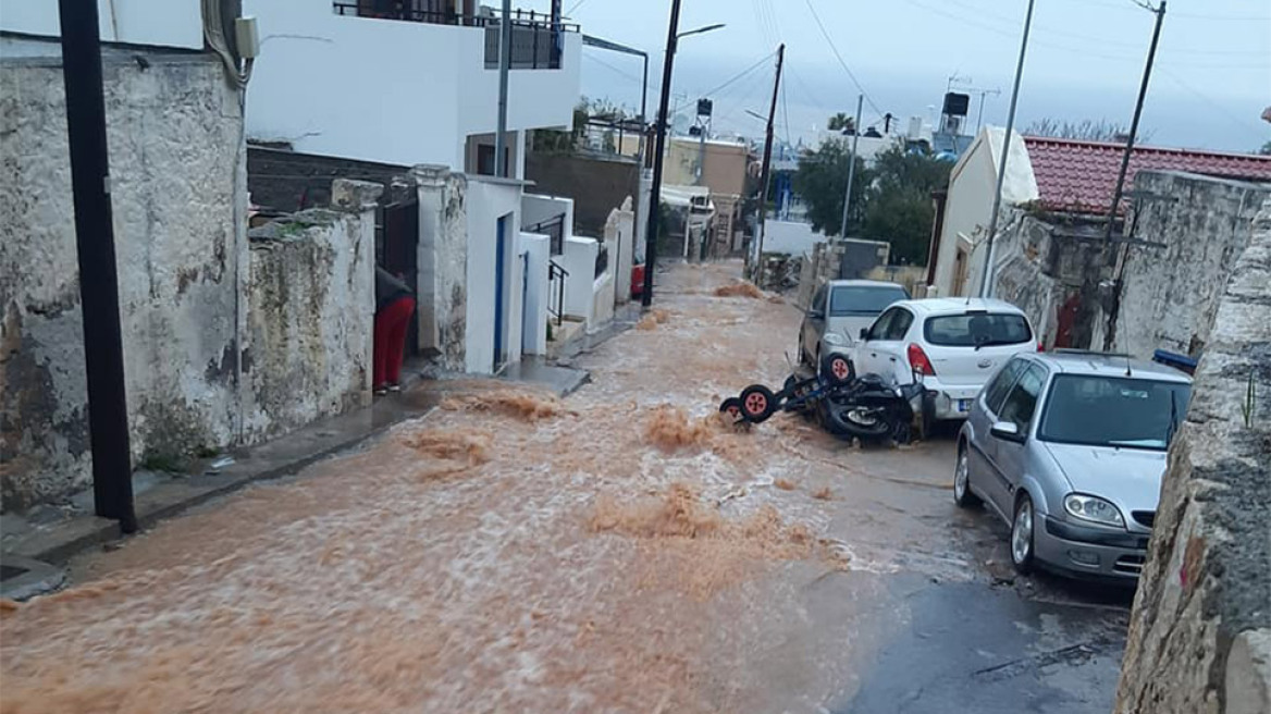 Κακοκαιρία: Δοκιμάζεται πάλι η Κρήτη - Κινδυνεύουν άνθρωποι στη Χερσόνησο 