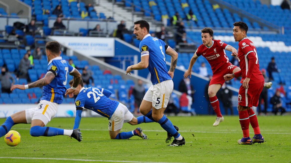 Premier League, Μπράιτον-Λίβερπουλ 1-1: Την... σόκαραν στο 93' οι «γλάροι» - Δείτε τα γκολ