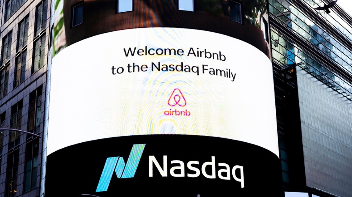 Airbnb: «Τρέχει» με 130% στο ταμπλό του Nasdaq