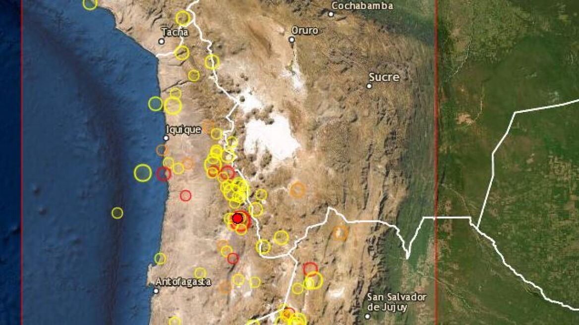 Ισχυρή σεισμική δόνηση 6 Ρίχτερ στη Χιλή