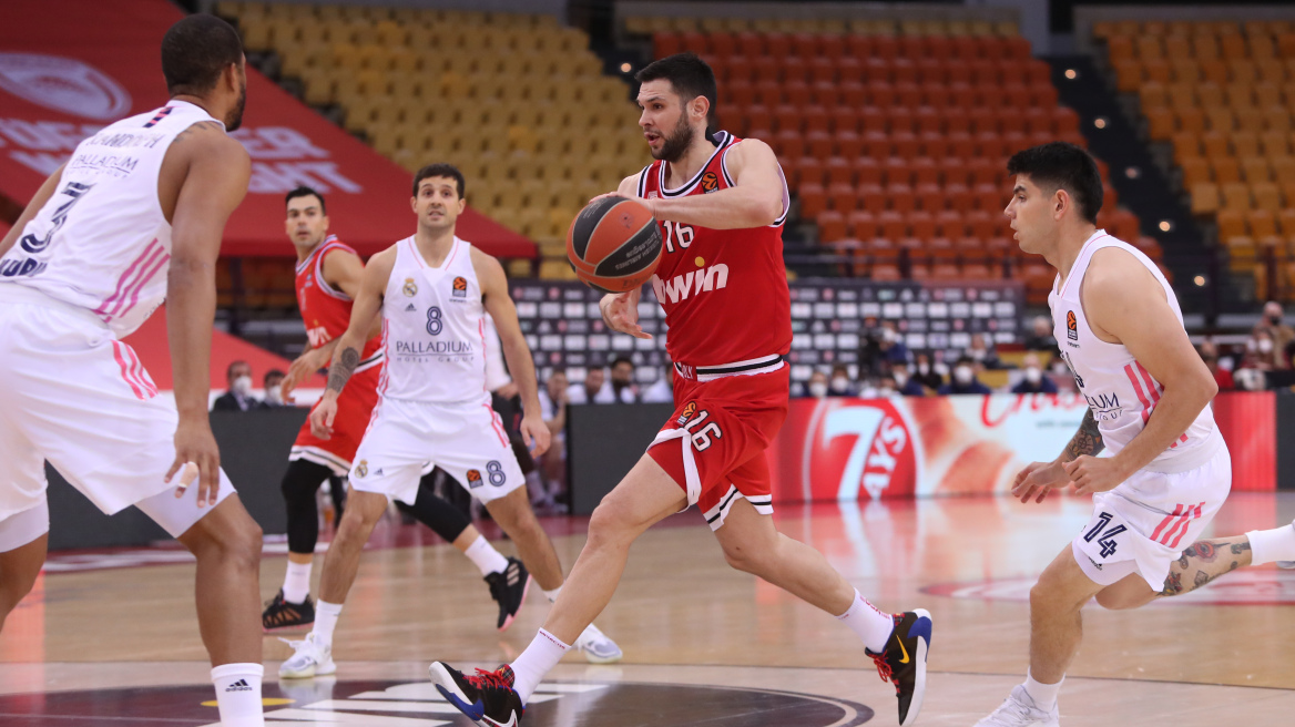 Euroleague, Ολυμπιακός-Ρεάλ 82-86: «Λύγισε» στην παράταση 