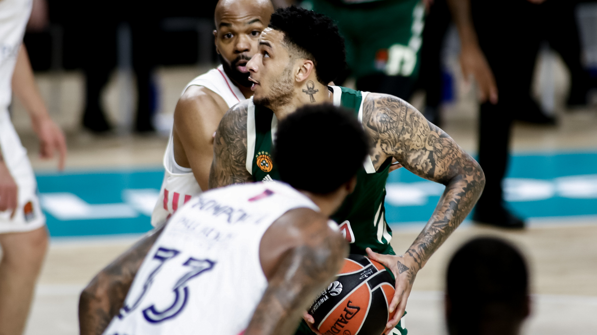 Euroleague, Ρεάλ Μαδρίτης-Παναθηναϊκός 76-66: Η ανατροπή έμεινε στη μέση