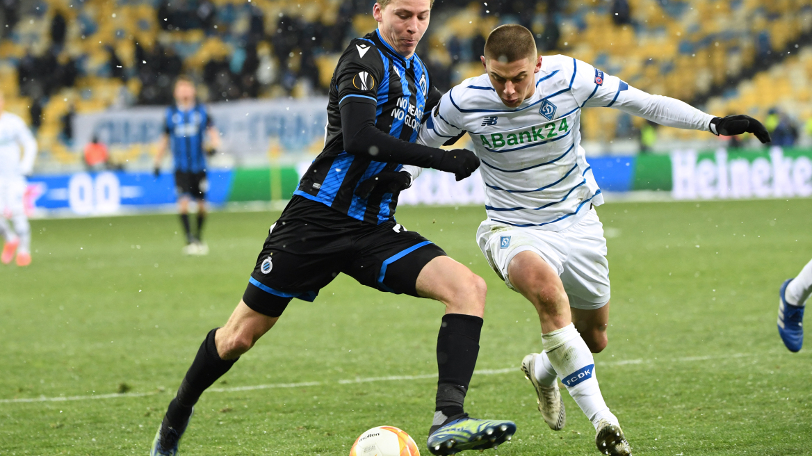 Europa League, Ντιναμό Κιέβου-Μπριζ 1-1: Αποδοκιμασίες και προβάδισμα οι Βέλγοι - Δείτε τα γκολ