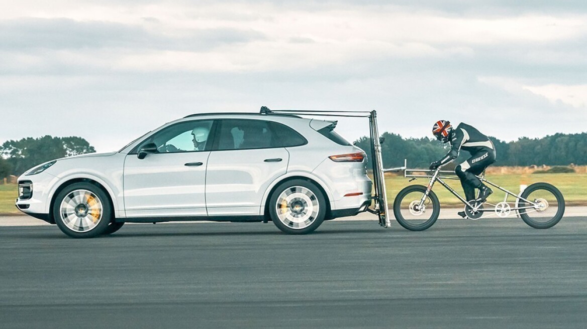 Δια χειρός Porsche το ρεκόρ ταχύτητας για ποδηλάτη 