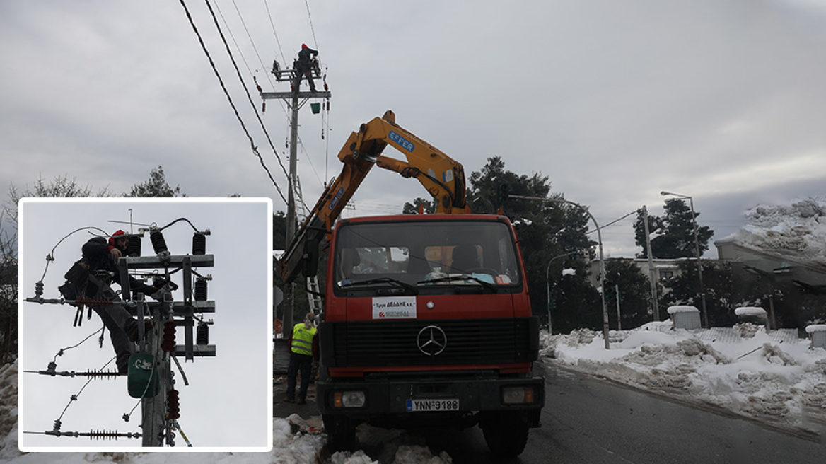 Παραμένουν στο «σκοτάδι» 3.500 νοικοκυριά – «Μπαλάκι» οι ευθύνες