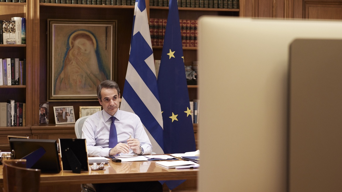 Μητσοτάκης: Ενημέρωσε Μέρκελ, Μακρόν, Ντράγκι, και Σάντσεθ για Τουρκία και Ανατολική Μεσόγειο