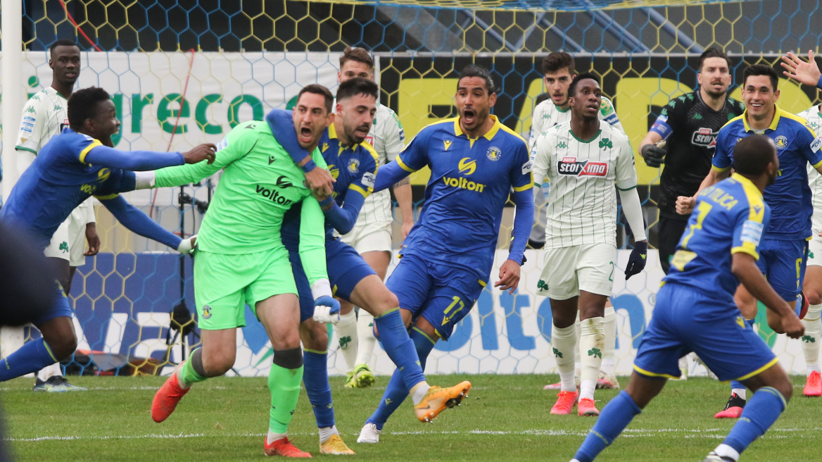 Super League 1 play offs, Αστέρας-Παναθηναϊκός 2-2: Ψυχρολουσία στο 97' από τον Παπαδόπουλο