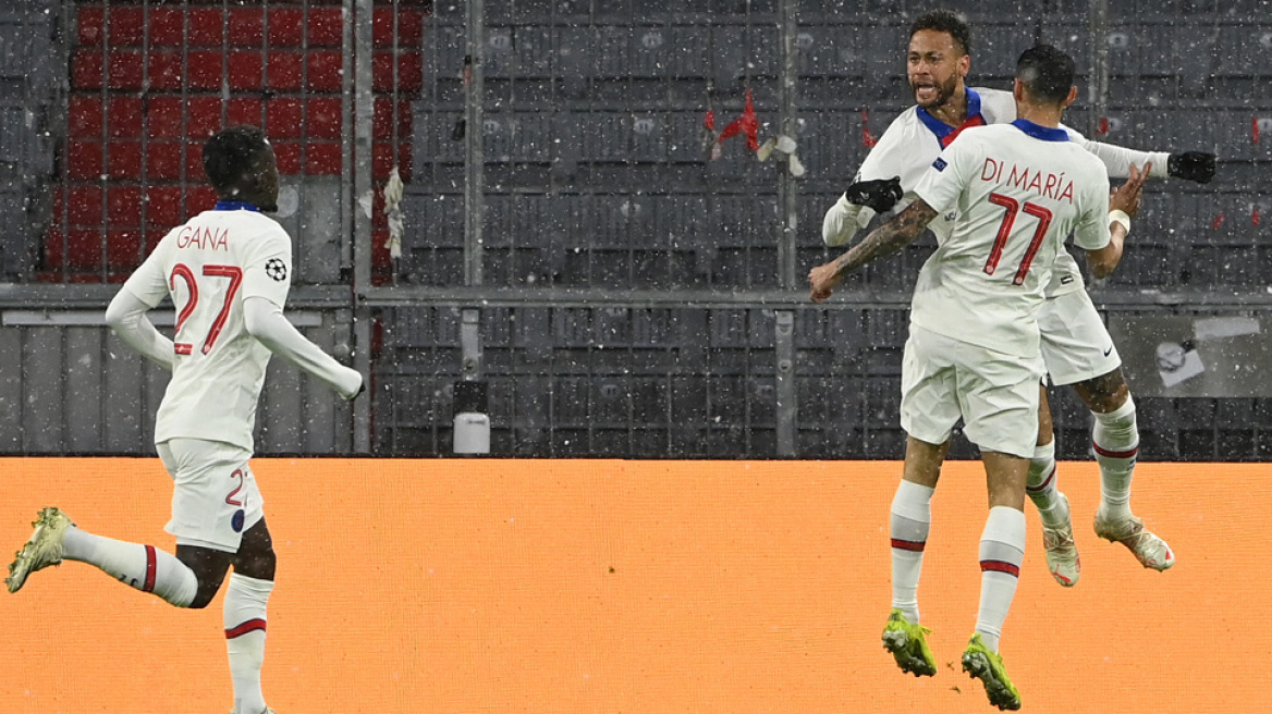 Champions League, Μπάγερν-Παρί 2-3: Ο Εμπαπέ χόρευε στο χιόνι - Δείτε τα γκολ