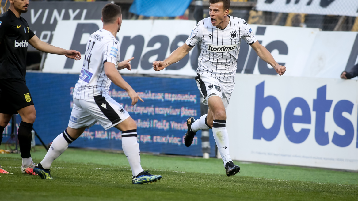 Super League 1 play off,  Άρης-ΠΑΟΚ 0-1: Διπλό και 2η θέση - Δείτε το γκολ