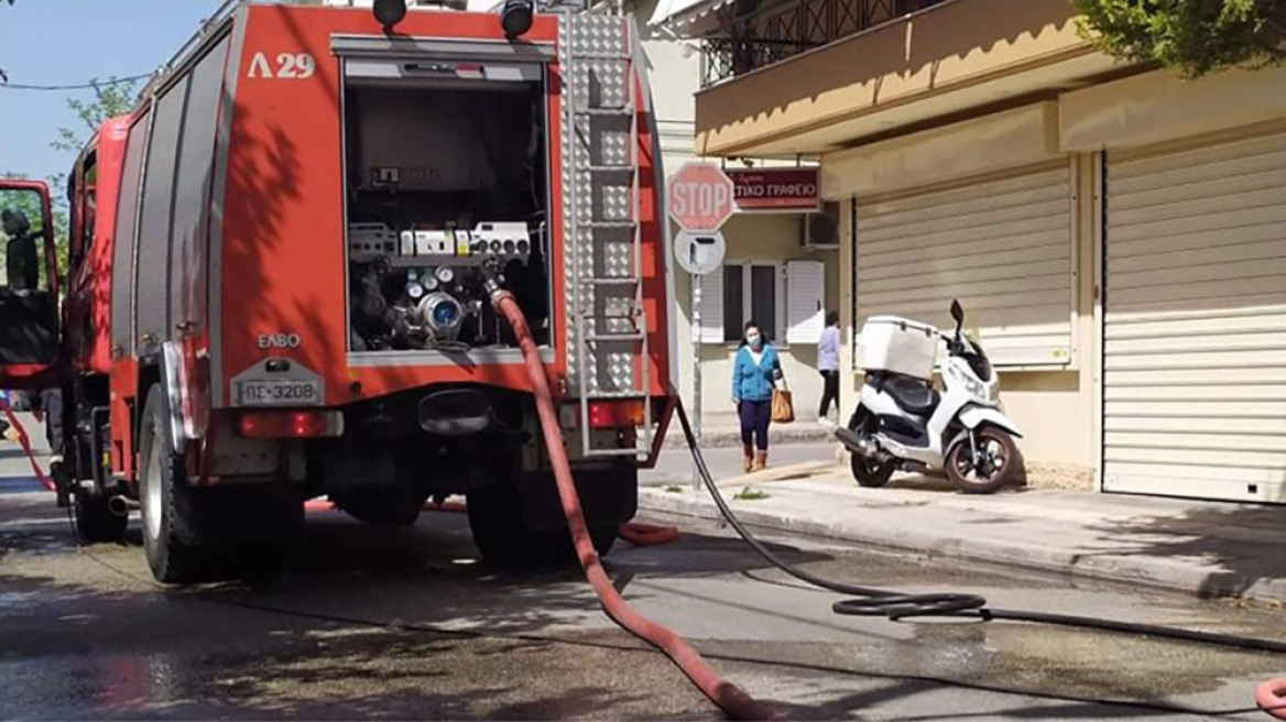 Πυρκαγιά σε ισόγειο κατάστημα στη Νίκαια