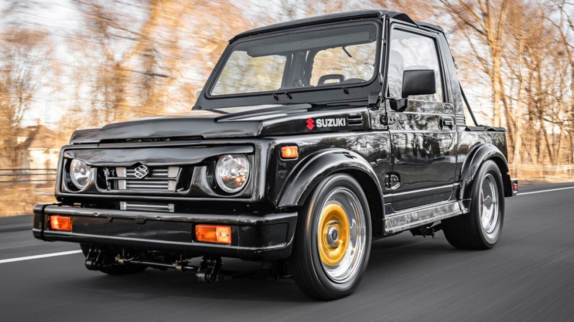 Αυτό το Suzuki Samurai έχει κινητήρα wankel και 450 PS