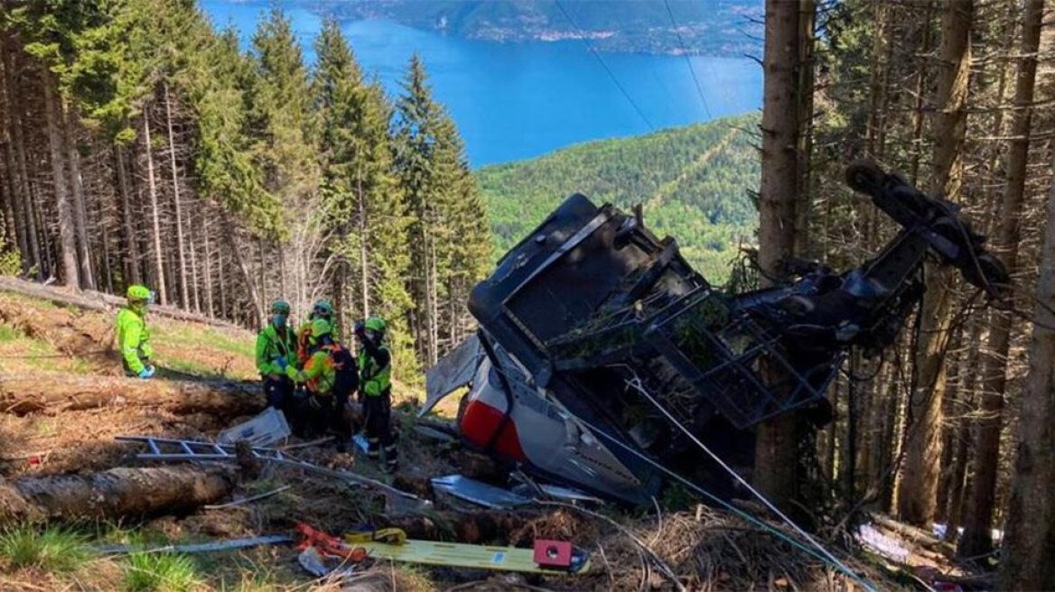 Πτώση τελεφερίκ στην Ιταλία: Στους 14 ο αριθμός των νεκρών - Πέθανε ένα παιδί