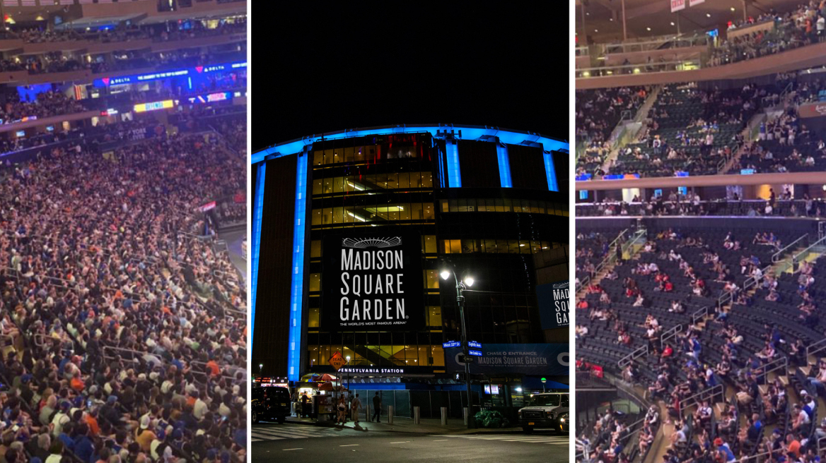 Νέα Υόρκη: 15.000 φίλαθλοι επέστρεψαν στο «Madison Square Garden» και χωρίστηκαν σε... εμβολιασμένους και μη!