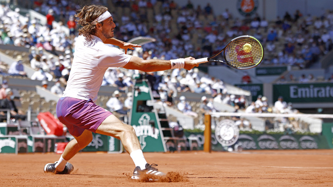 Roland Garros live: Θρίλερ Τσιτσιπάς-Ζβέρεφ  3-2 (6-3, 6-3, 4-6, 4-6, 6-3)