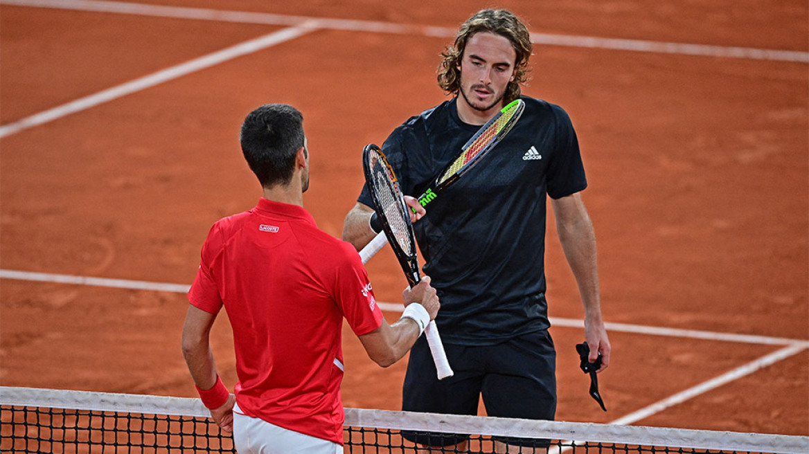 Roland Garros- O Τζόκοβιτς για τον αντίπαλό του αύριο στον τελικό: «Ο Τσιτσιπάς δεν θέλει να σταματήσει εδώ»