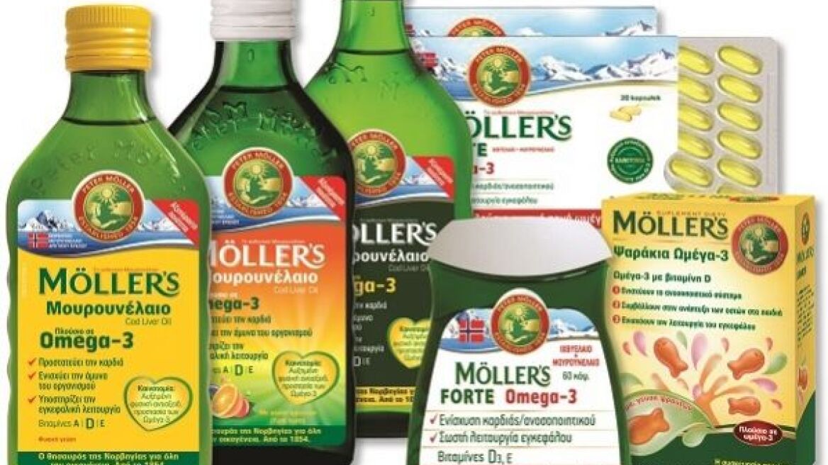 Moller's: Απαγορεύτηκαν δύο διαφημίσεις για το μουρουνέλαιο και τα ζελεδάκια