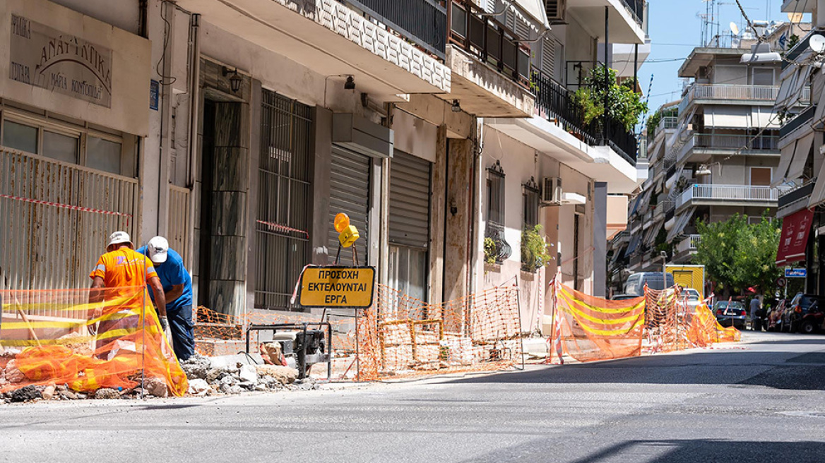 Ο Δήμος Αθηναίων «αλλάζει» τα πεζοδρόμια - Άρχισαν οι εργασίες 