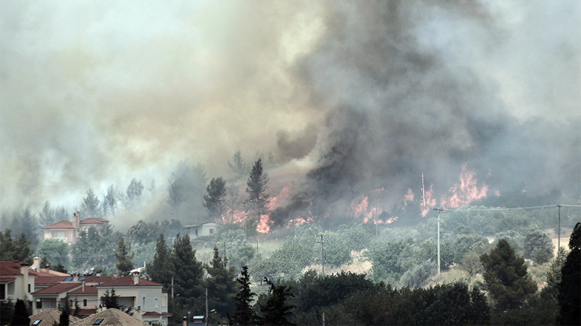 Φωτιά στην Αττική: Εκτός ελέγχου τα μέτωπα – Οι φλόγες έφτασαν στη Σταμάτα - Νεκρός εθελοντής πυροσβέστης στην Ιπποκράτειο Πολιτεία