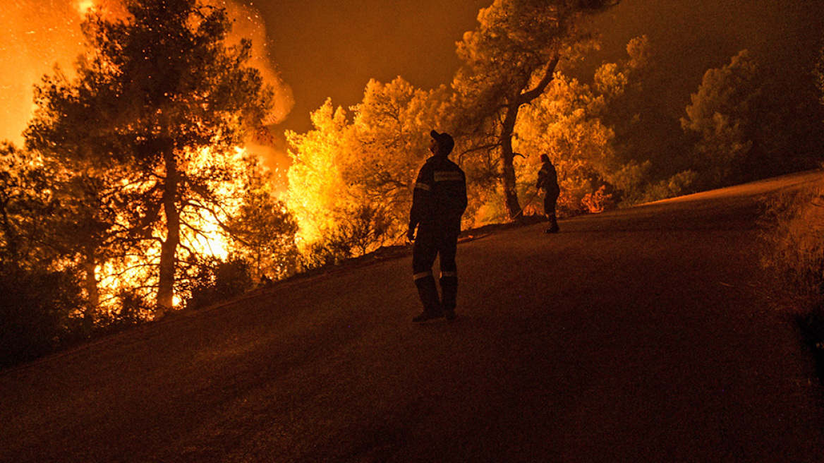 Φωτιές στην Αττική: Δεύτερη νύχτα αγωνίας στα Βίλια - Στις φλόγες το όρος Πατέρα