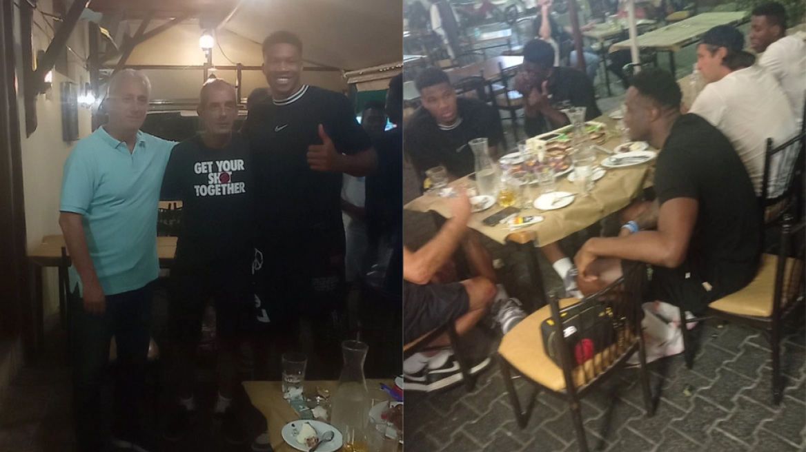 AntetokounBros: Με σουβλάκια γιόρτασαν την απόκτηση της ελληνικής ιθαγένειας - Φωτογραφίες