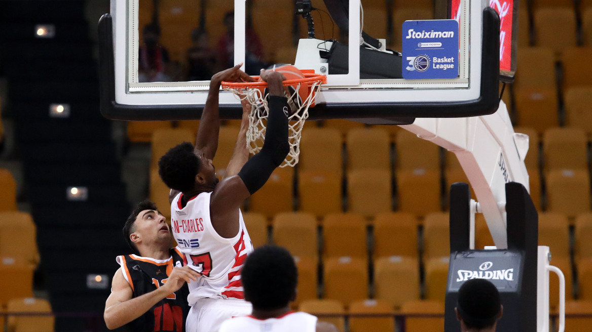 Stoiximan Basket League, Ολυμπιακός-Προμηθέας 108-75: Καταιγιστικός