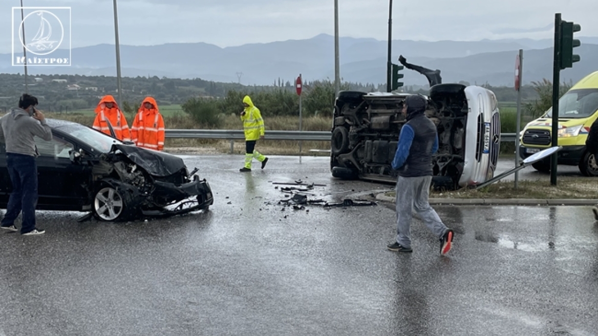 Τροχαίο με πέντε τραυματίες στην Αμφιλοχία 